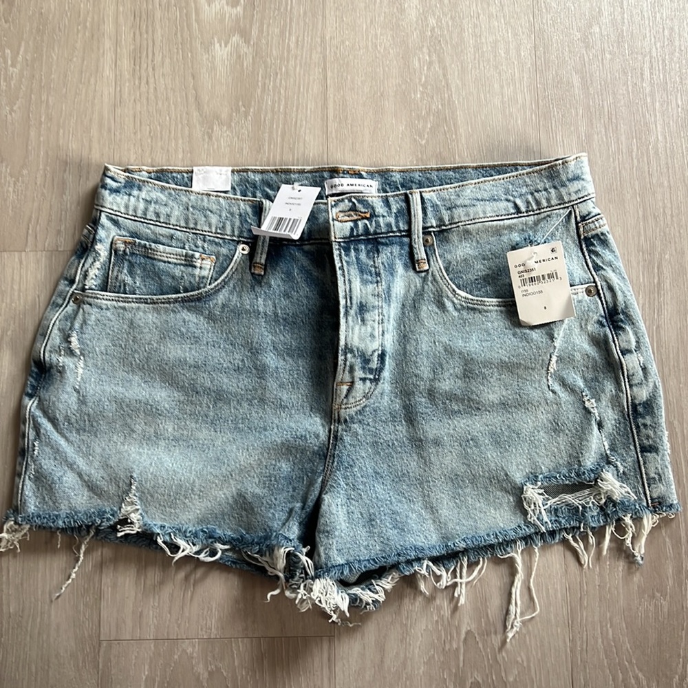 NWT Good American Jean Shorts